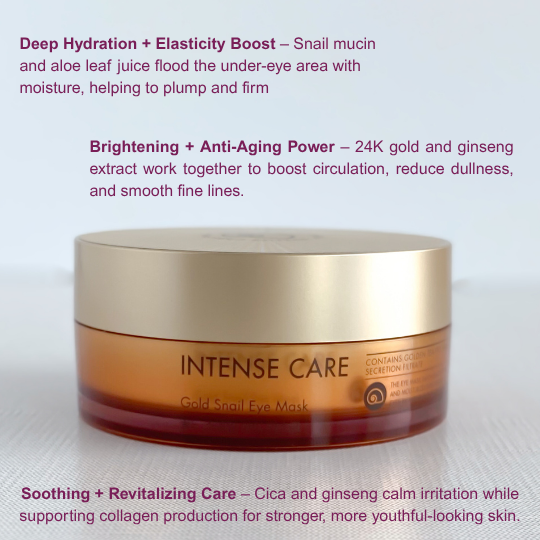 TONY MOLY Intense Care Gold Snail Eye Mask Pot