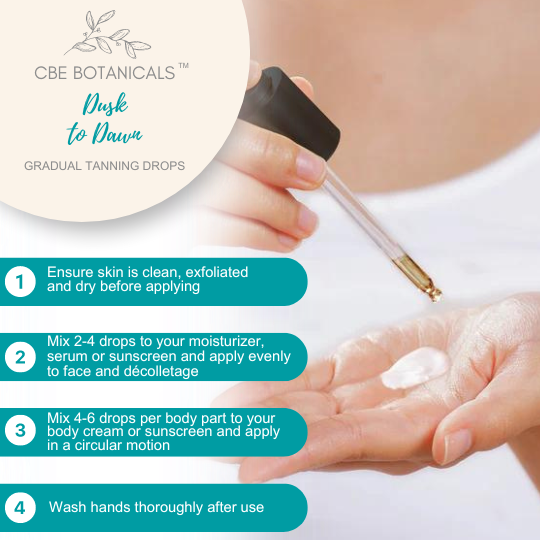 CBE Botanicals Dusk to Dawn - Gradual Tanning Drops