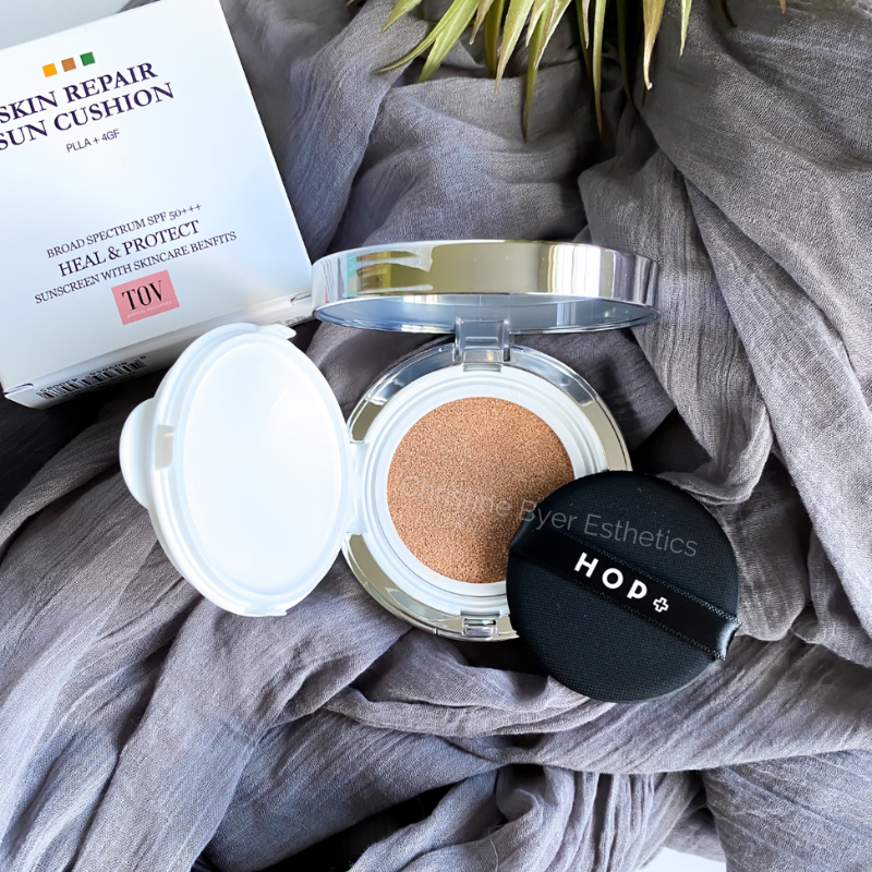 HOUSE OF PLLA® HOP+ Skin Repair Sun Cushion showing color