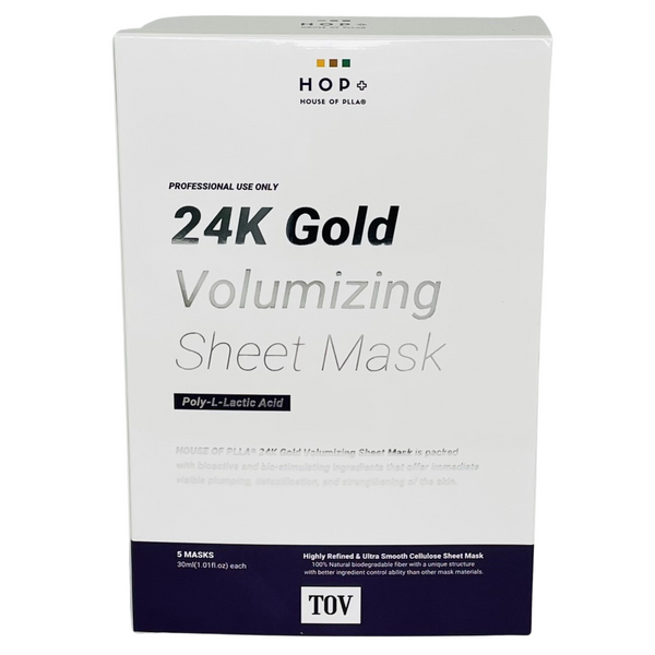 ファイテン24kフェイシャルバー HOUSE OF PLLA® HOP+ 24k Gold Volumizing Sheet Mask (Box of 5