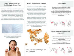 HEVATOX: Glowmax Daily Skin Renewal System instructions