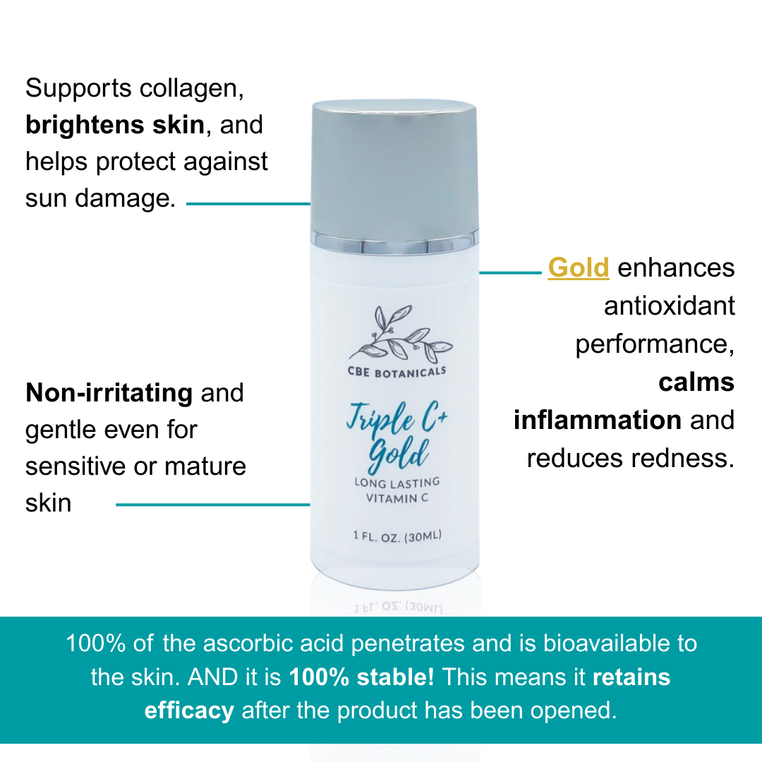 CBE Botanicals Triple C + Gold Serum