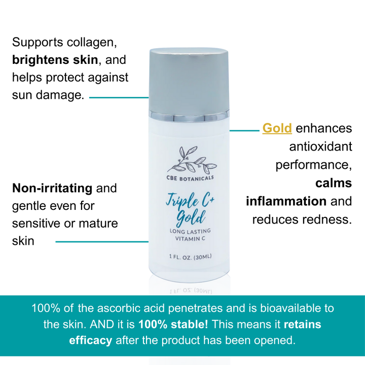 CBE Botanicals Triple C + Gold Serum