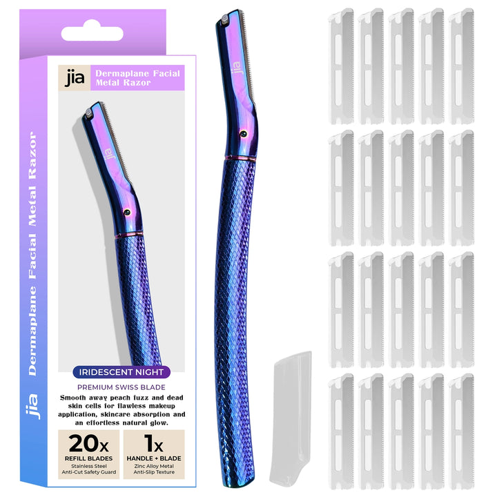 Jia Dermaplane Facial Metal Razor - Iridescent Night