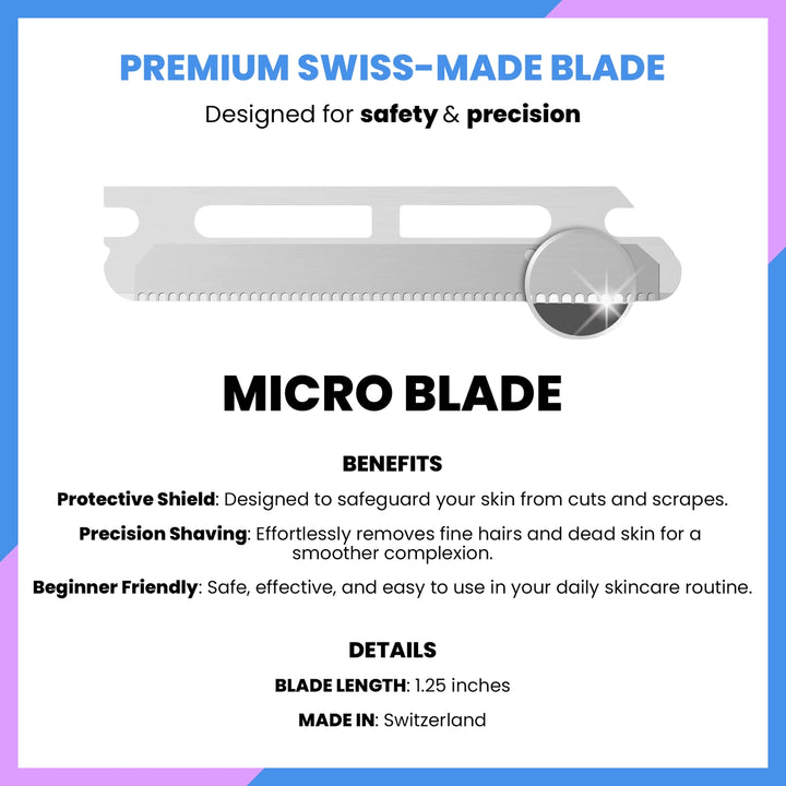 Jia Dermaplane Facial Metal Razor - Iridescent Night