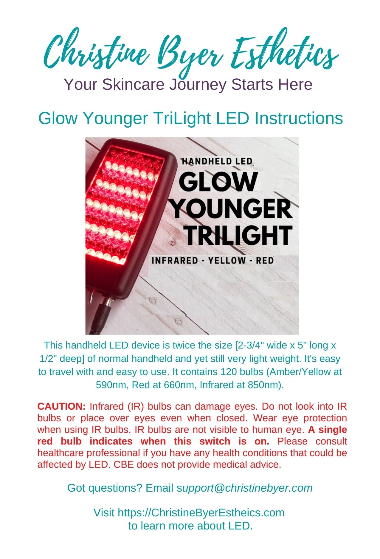 Glow Younger TriLight LED Device more info