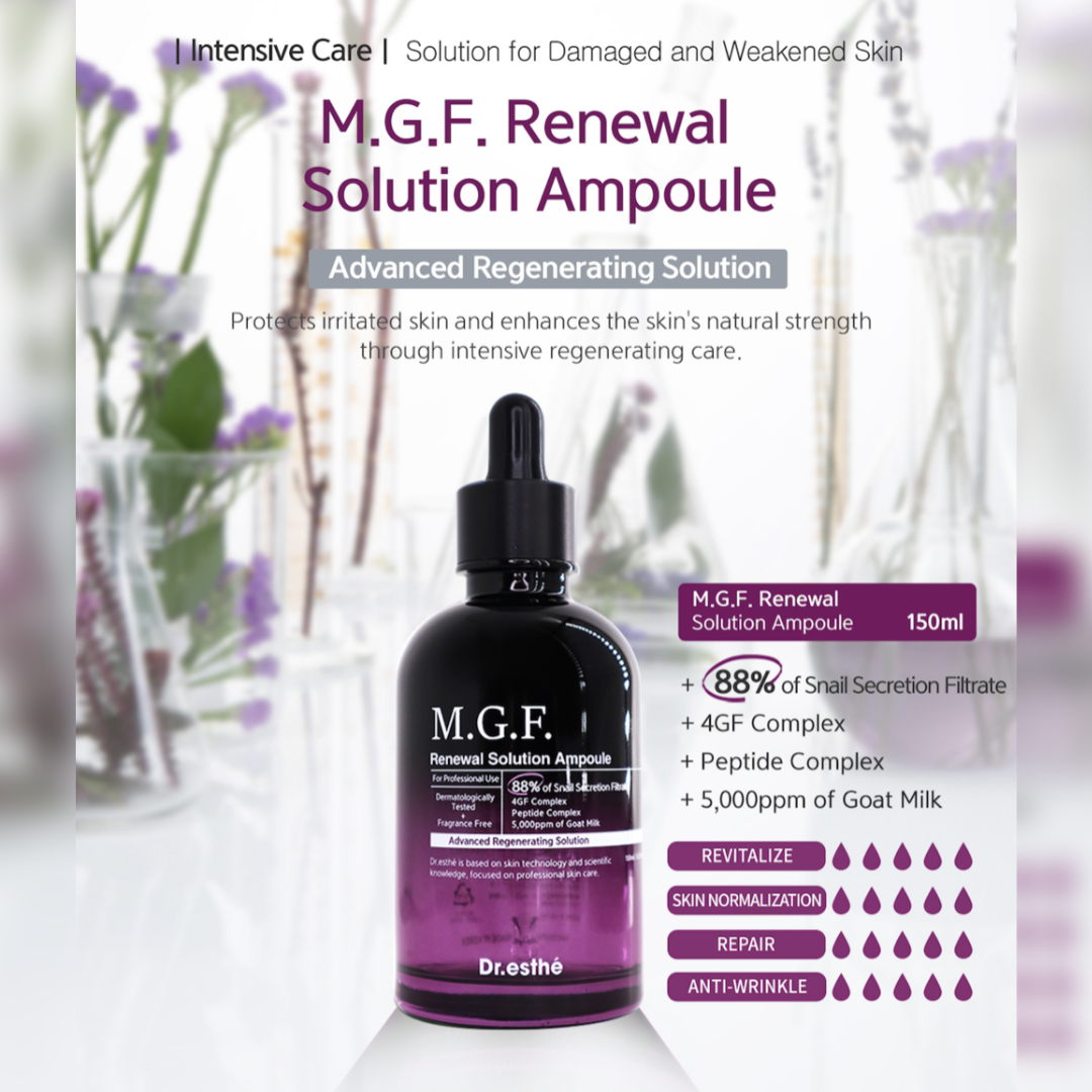 Dr esthé MGF Renewal Solution Ampoule – Christine Byer Esthetics Dr esthé MGF Renewal Solution Ampoule – Christine Byer Esthetics