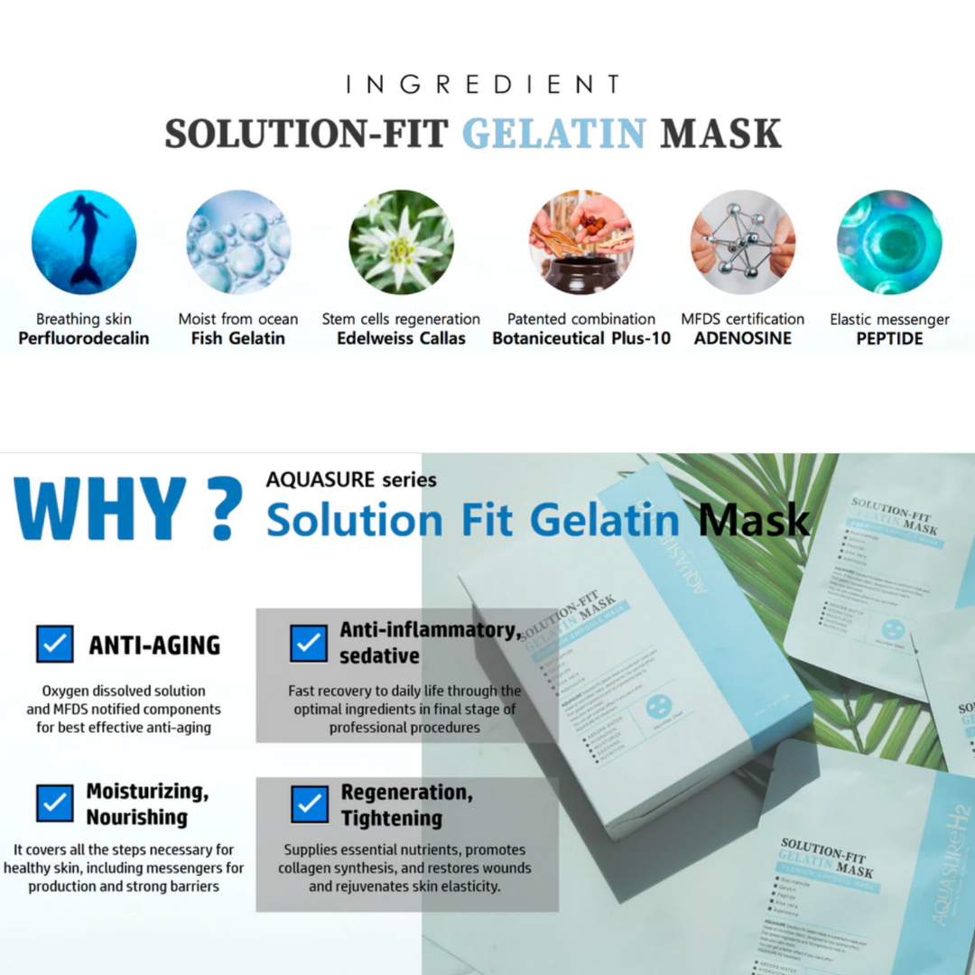 Solution-Fit Gelatin Mask (Aquasure H2 Treatment) why?