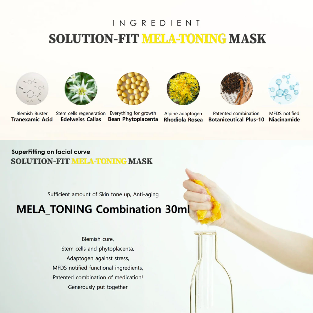 Solution Fit Mela-Toning Mask by Aquasure H2 actives
